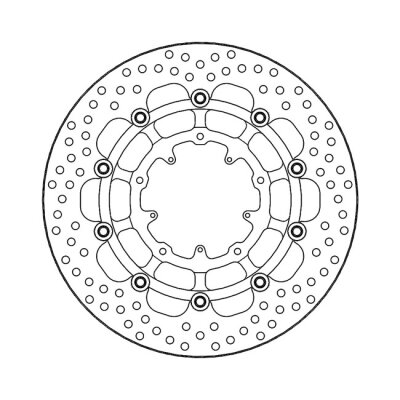 Moto-Master Halo series floating brake rotor