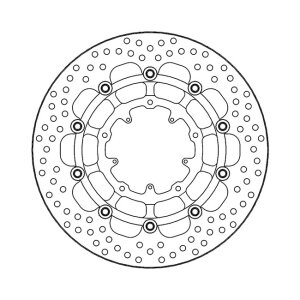 Moto-Master Halo series floating brake rotor