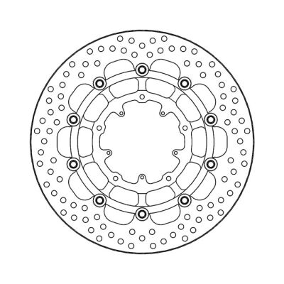 Moto-Master Halo series floating brake rotor