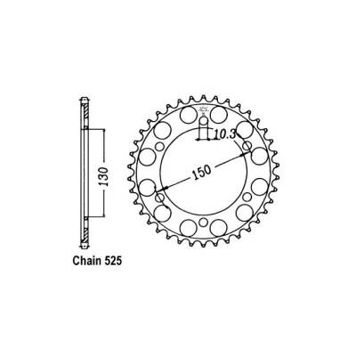 JT rear sprocket 300.46