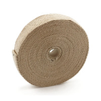 Exhaust insulating wrap. 1" wide light brown