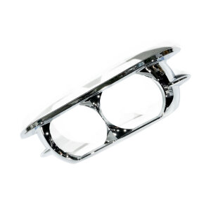 Lower outer batwing fairing trim skirt. Chrome