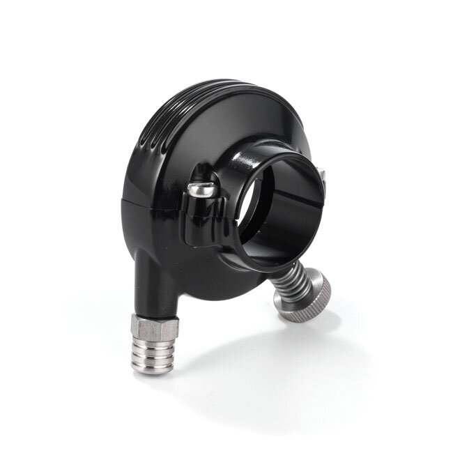 K-Tech 7/8" Deluxe throttle housing. Black anodized aluminum