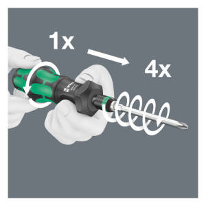 Wera, Kraftform kompakt turbo 1. 19-pc bit set