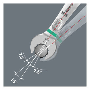 Wera wrench open/box end set 5-pc Joker 6003 series metric