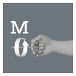 Wera T-handle hexdriver series 454 size 2