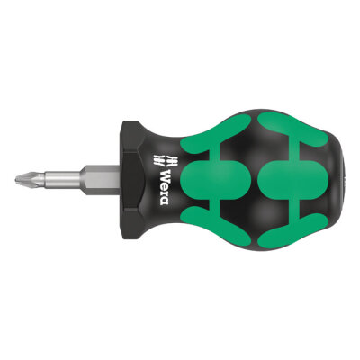 Wera Stubby screwdriver series 355 PZ1 for Pozidriv screws