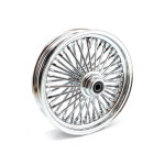 MCS Radial 48 fat spoke front wheel 3.50 x 16 SF chrome
