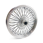 MCS Radial 48 fat spoke front wheel 3.50 x 18 DF chrome