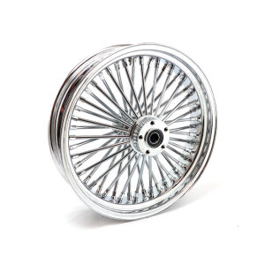 MCS radial 48 fat spoke rear wheel 4.25 x 18 chrome