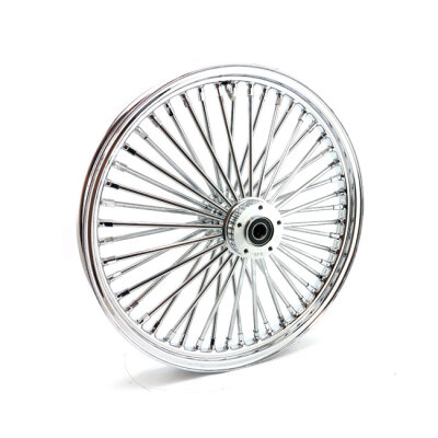 MCS radial 48 fat spoke front wheel 2.15 x 21 DF chrome