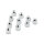 Colony, 8-32 acorn nuts chrome. Low Crown