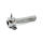 Universal metal throttle grip 7/8"/22mm handlebars, chrome