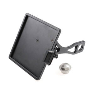 Cult-Werk, side mount license plate bracket, black. Germany