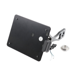 Cult-Werk, side mount license plate bracket, black. Austria