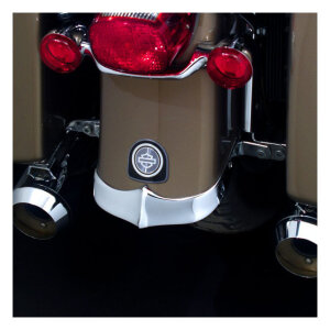 National Cycle, cast rear fender tip. Chrome