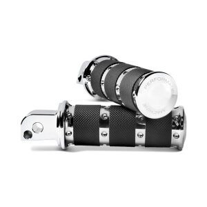 Performance Machine, XLS passenger foot pegs. Chrome