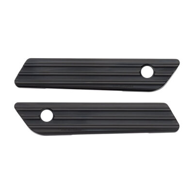 Arlen Ness, saddlebag latch cover set. 10-Gauge, black