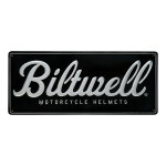 Biltwell Script shop sign black/aluminum