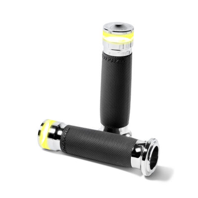 PM, Contour vision LED turn signal grips. Chrome