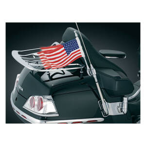 Kuryakyn, Antenna flag mount with us flag, chrome