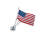 Kuryakyn, Antenna flag mount with us flag, chrome
