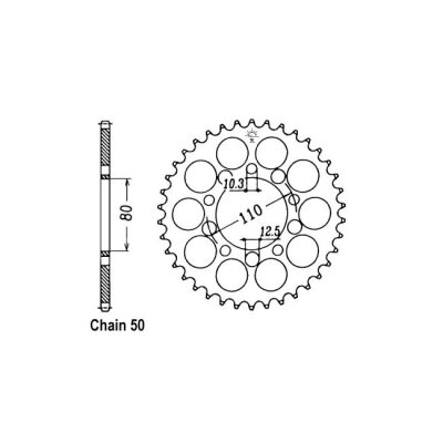 JT Rear Sprocket 1334.45