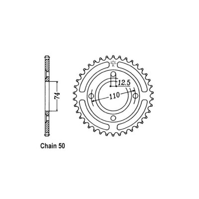 JT Rear Sprocket 854.43