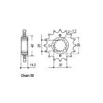 JT Front Sprocket 339.17