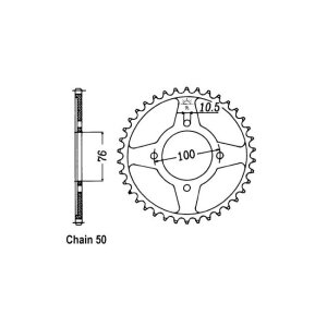 JT Rear Sprocket 824.46