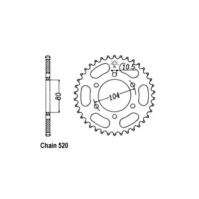 JT Rear Sprocket 478.38
