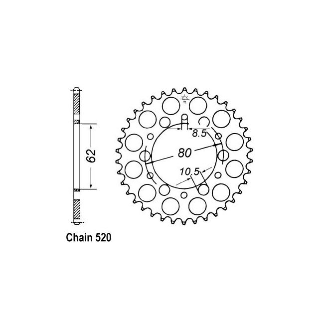 JT Rear Sprocket 845.40