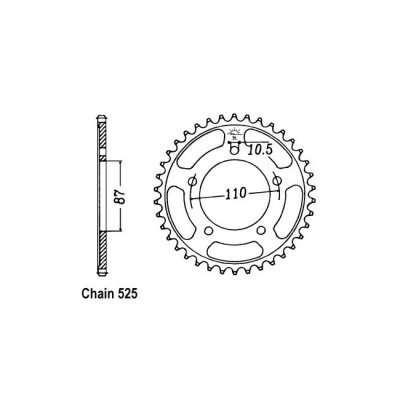 JT Rear Sprocket 807.45