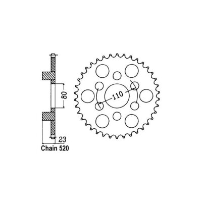 JT Rear Sprocket 19.36
