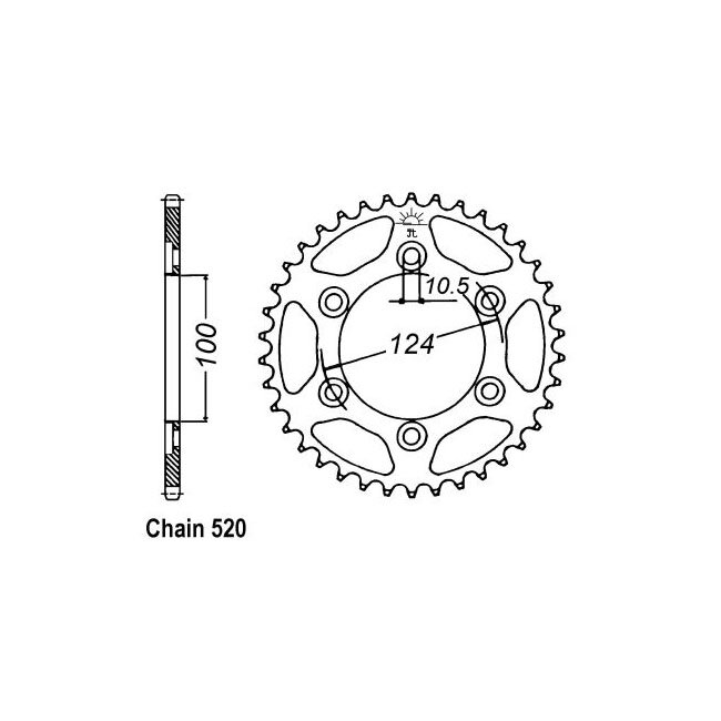 JT Rear Sprocket 735.45