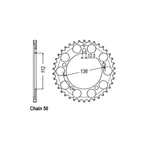 JT Rear Sprocket 302.43