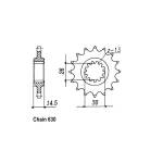 JT Front Sprocket 330.15