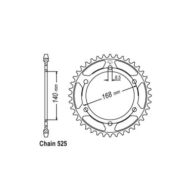 JT Rear Sprocket 6.41