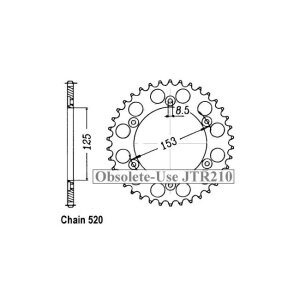 JT Rear Sprocket 301.48