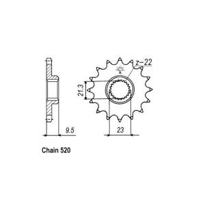 JT Front Sprocket 1577.15
