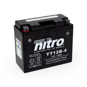 Nitro sealed YT12B-4 AGM battery inkl. 7,50 Euro Batteriepfand