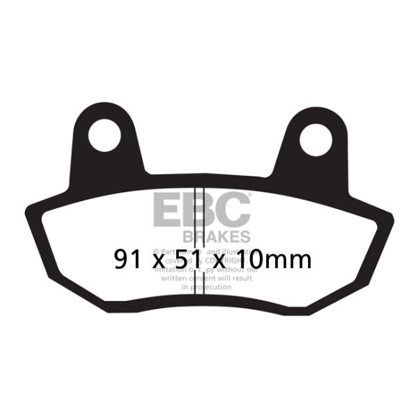 EBC V-pad Semi Sintered brake pads