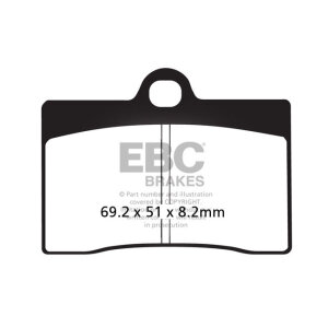 EBC V-pad Semi Sintered brake pads