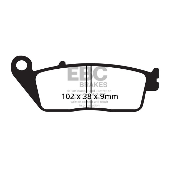 EBC V-pad Semi Sintered brake pads