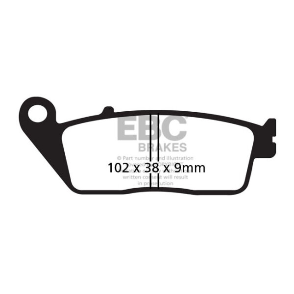 EBC V-pad Semi Sintered brake pads