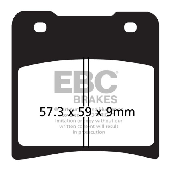 EBC V-pad Semi Sintered brake pads