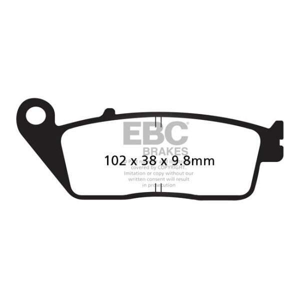 EBC V-pad Semi Sintered brake pads