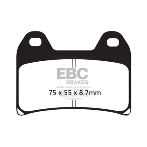 EBC V-pad Semi Sintered brake pads
