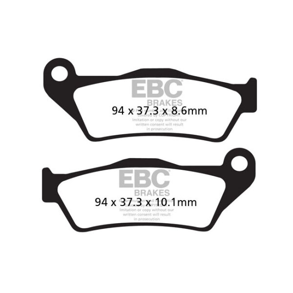 EBC V-pad Semi Sintered brake pads