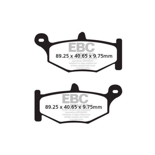 EBC V-pad Semi Sintered brake pads